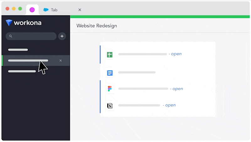 Workona Tab Management