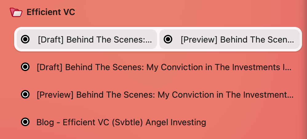 Arc Browser Grouped Tabs With Split View Sidebar